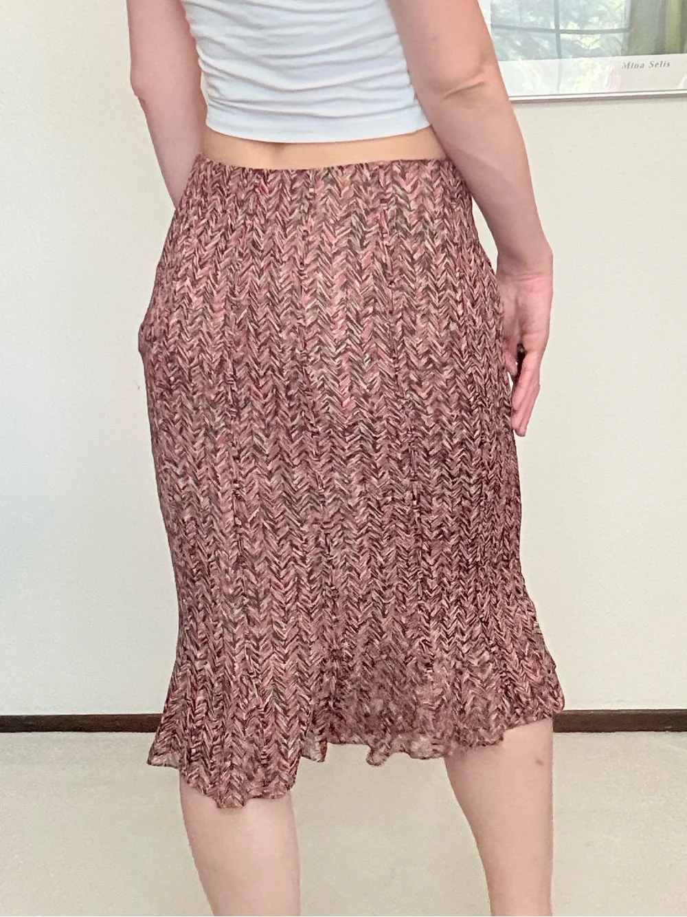 Vintage Jones New York Silk Midi Skirt Mermaid Hem 90s Y2K Feminine Classic